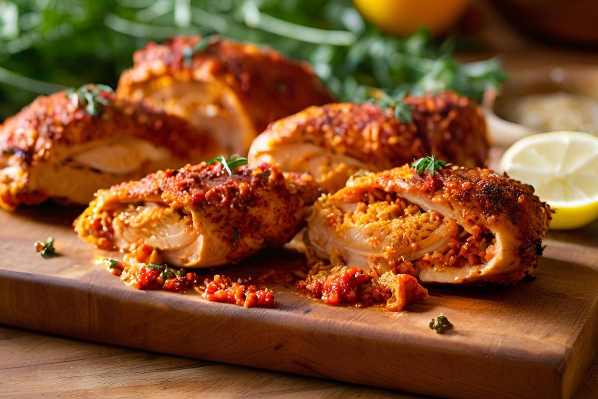 nduja stuffed chicken breasts