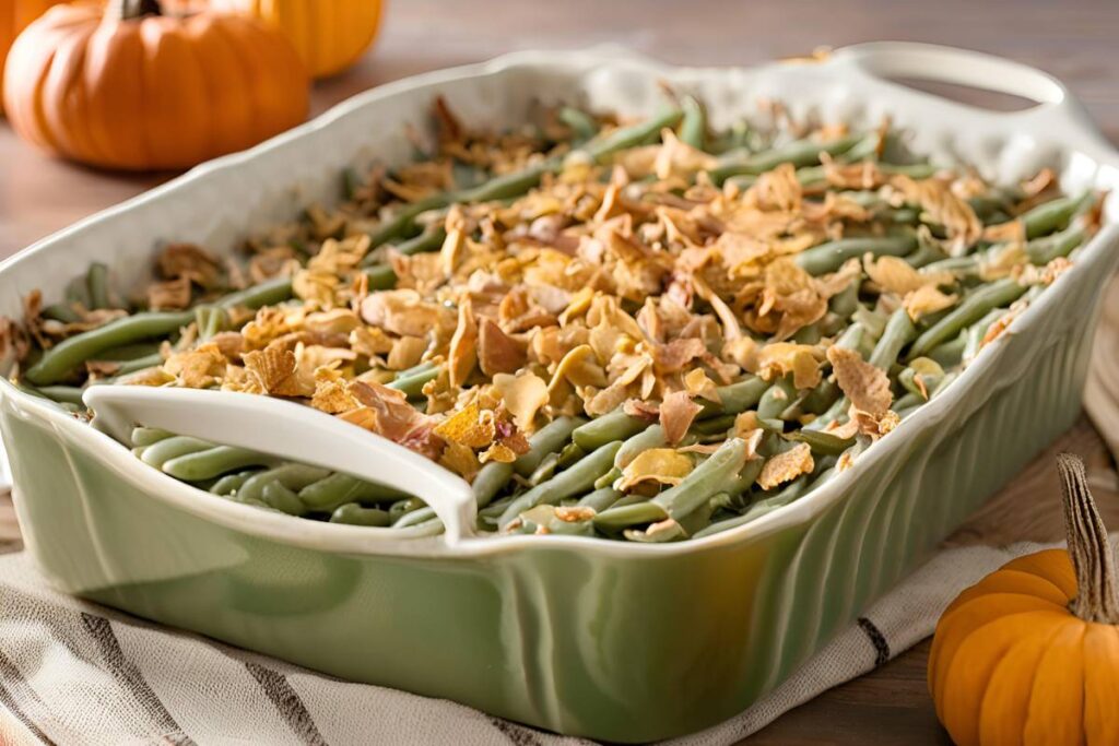 thanksgiving green bean casserole dish