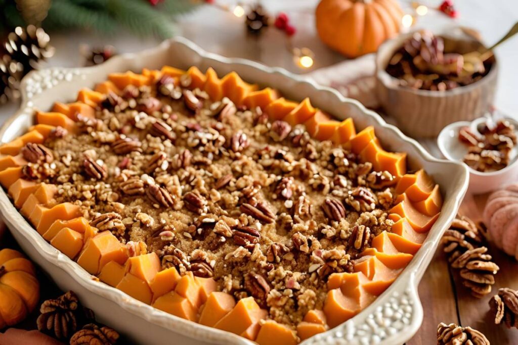 thanksgiving sweet potato casserole dish