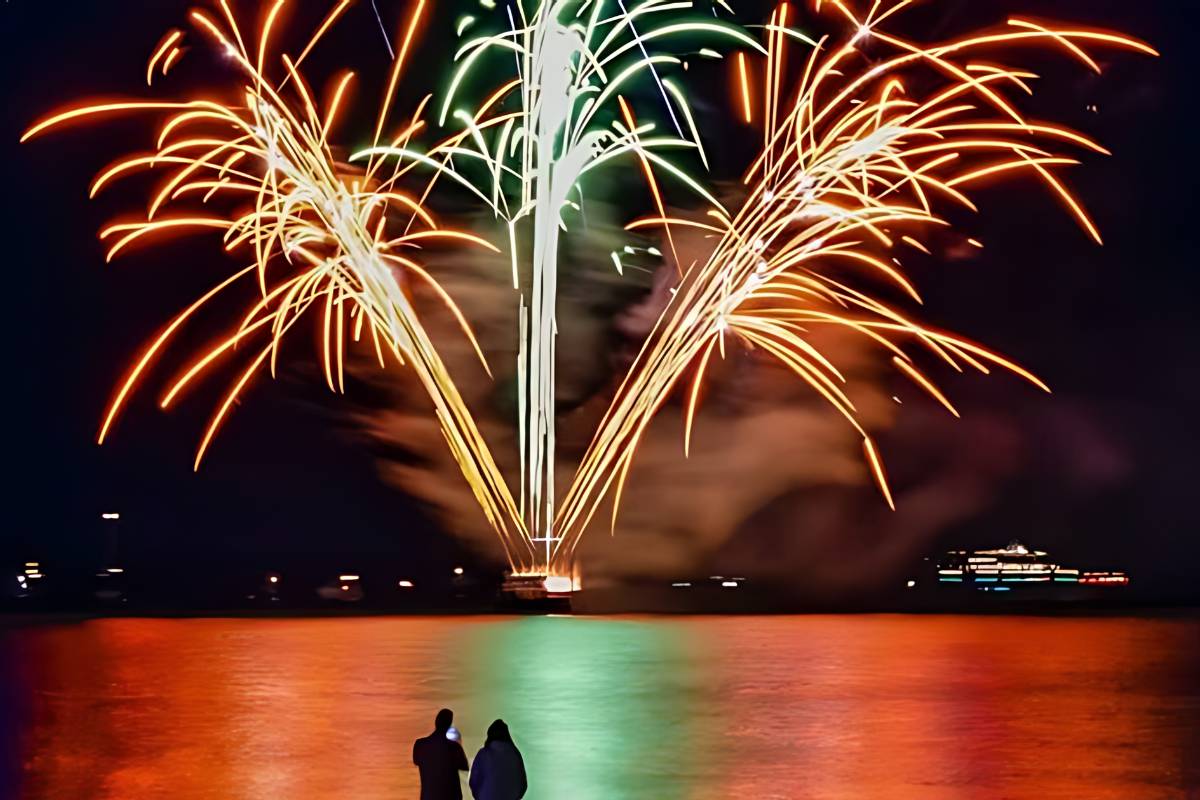 weymouth beach fireworks