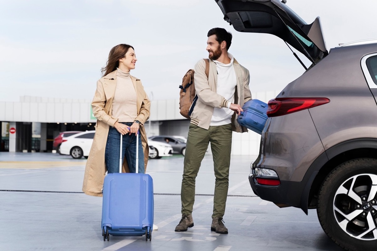 A Couple Rent a Car in Bucharest