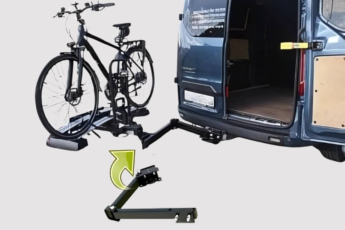 motorhome swingy for towbar bike carrier