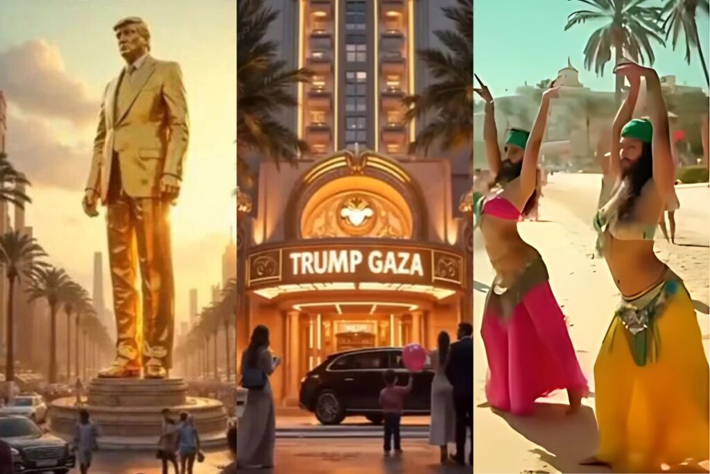 trump gaza ai video