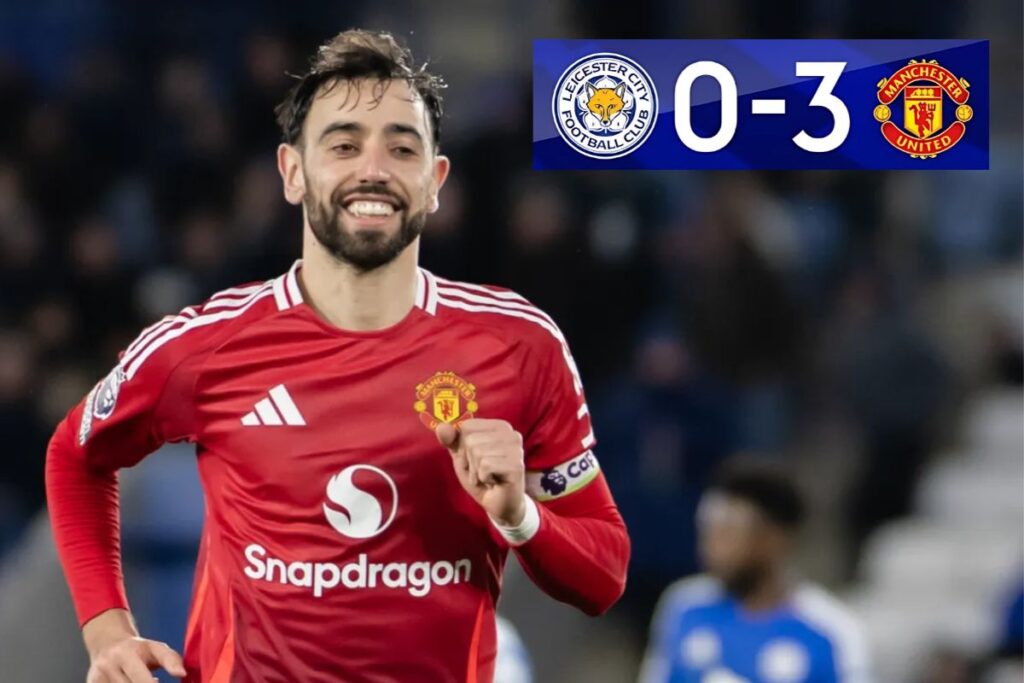 leicester city vs man united 0-3 win